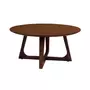 LISA DESIGN Solin - table basse ronde - bois plaquage noyer - 75 cm -