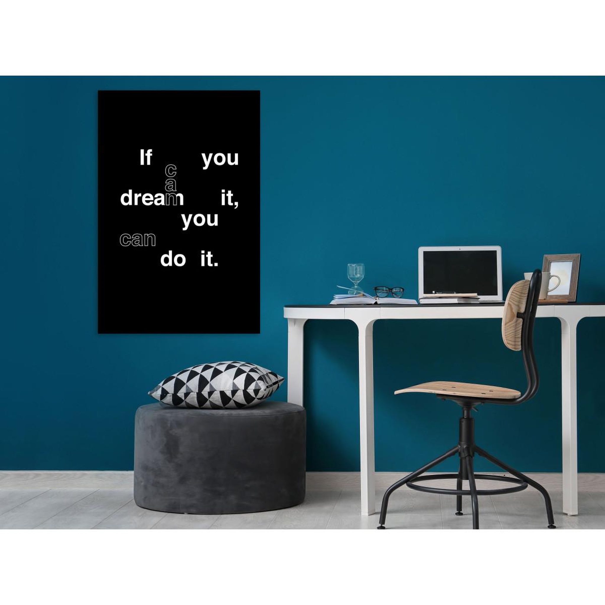 Voir la diapositive 2 : Paris Prix Tableau imprimé  if you can dream it, you can do it