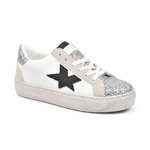 OZABI OZABI Sneakers Glitter Étoile Femme Plateforme Argent Or. Coloris disponibles : Jaune, Gris