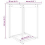 Voir la diapositive 6 : VIDAXL Table de bar Marron miel 80x80x110 cm Bois massif de pin