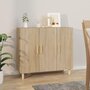 Voir la diapositive 1 : VIDAXL Buffet chêne sonoma 90x34x80 cm bois d ingénierie