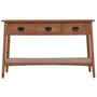 Voir la diapositive 2 : VIDAXL Table console bois de sapin massif 126 x 40 x 77,5 cm Marron