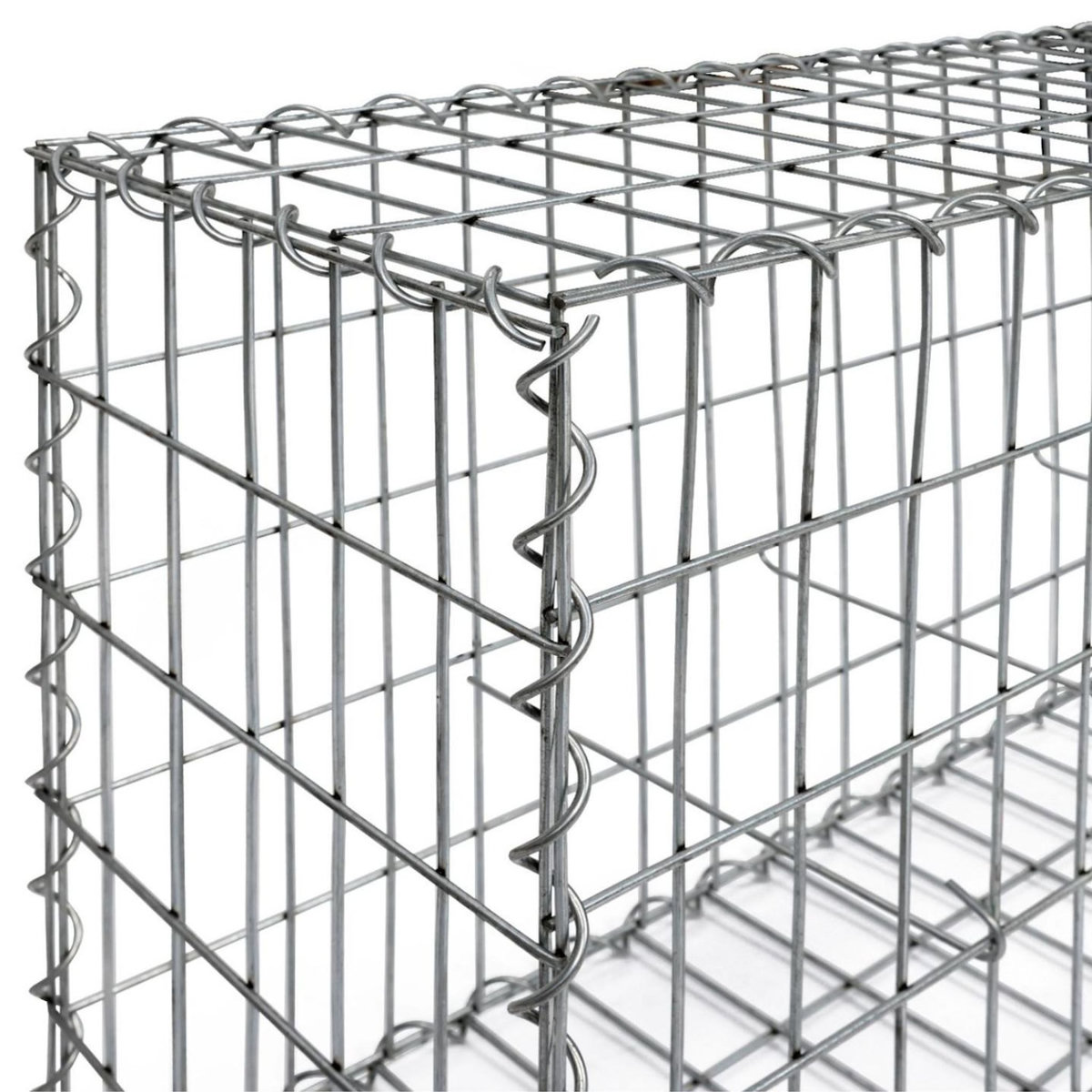 ID MARKET Lot de 2 gabions pour pierre 100 x 30 x 50 cm