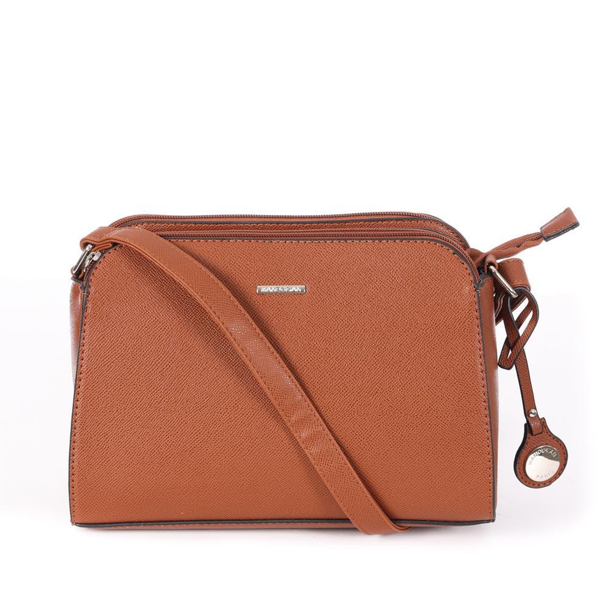 Voir la diapositive 1 : MANOUKIAN Sac à Bandoulière Camel Femme Manoukian OLIVIA