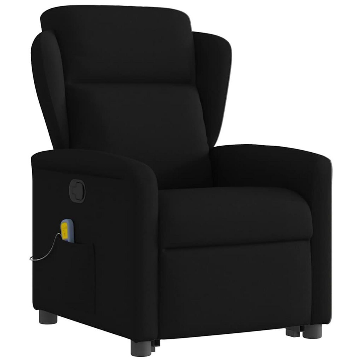 VIDAXL Fauteuil de massage inclinable Noir Tissu