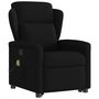 Voir la diapositive 4 : VIDAXL Fauteuil de massage inclinable Noir Tissu