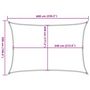 Voir la diapositive 6 : VIDAXL Voile d'ombrage 160 g/m^2 Blanc 5x6 m PEHD