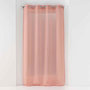 Voir la diapositive 1 : Paris Prix Rideau Voilage à Œillets  Sandra  140x180cm Rose