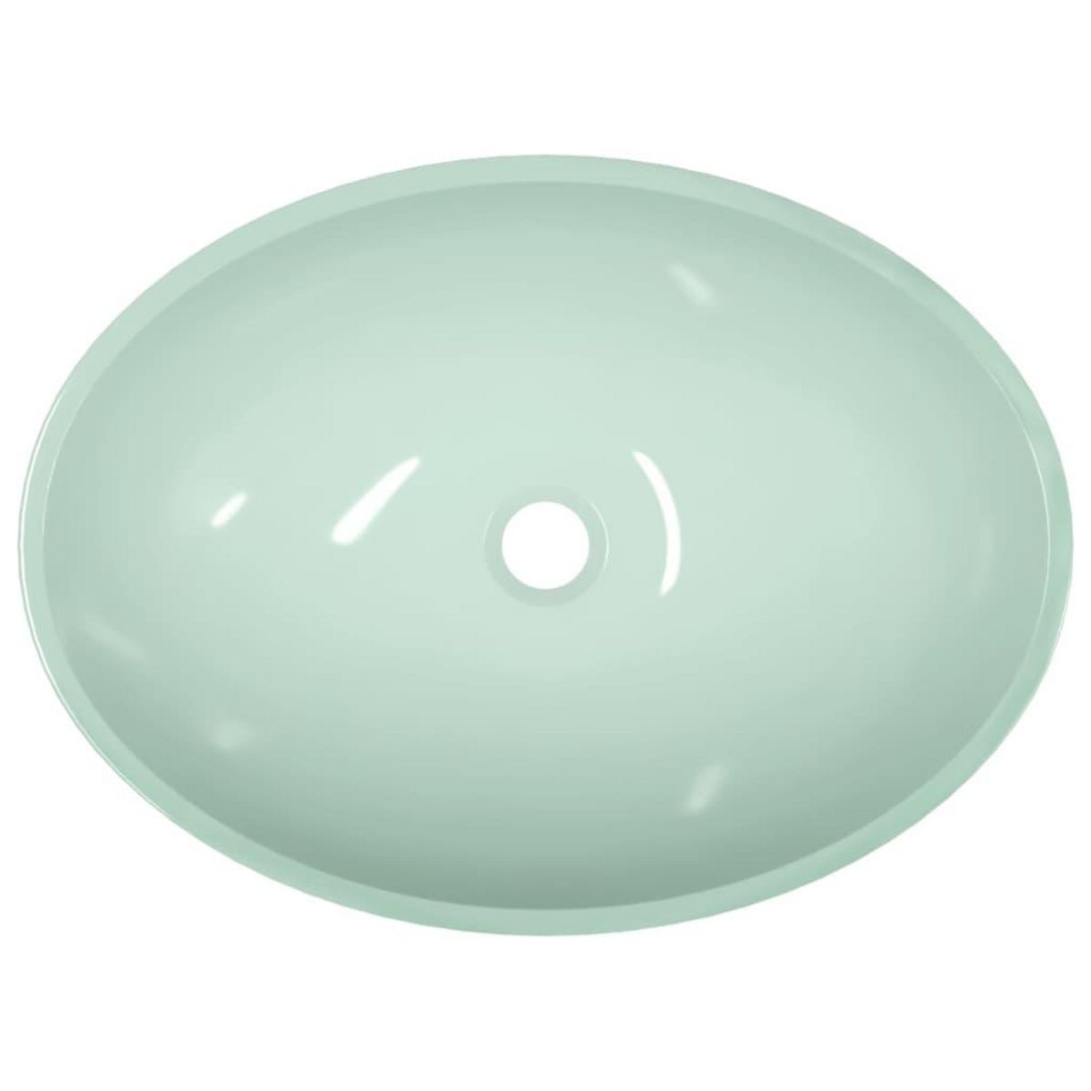 VIDAXL Lavabo Verre 50x37x14 cm Blanc