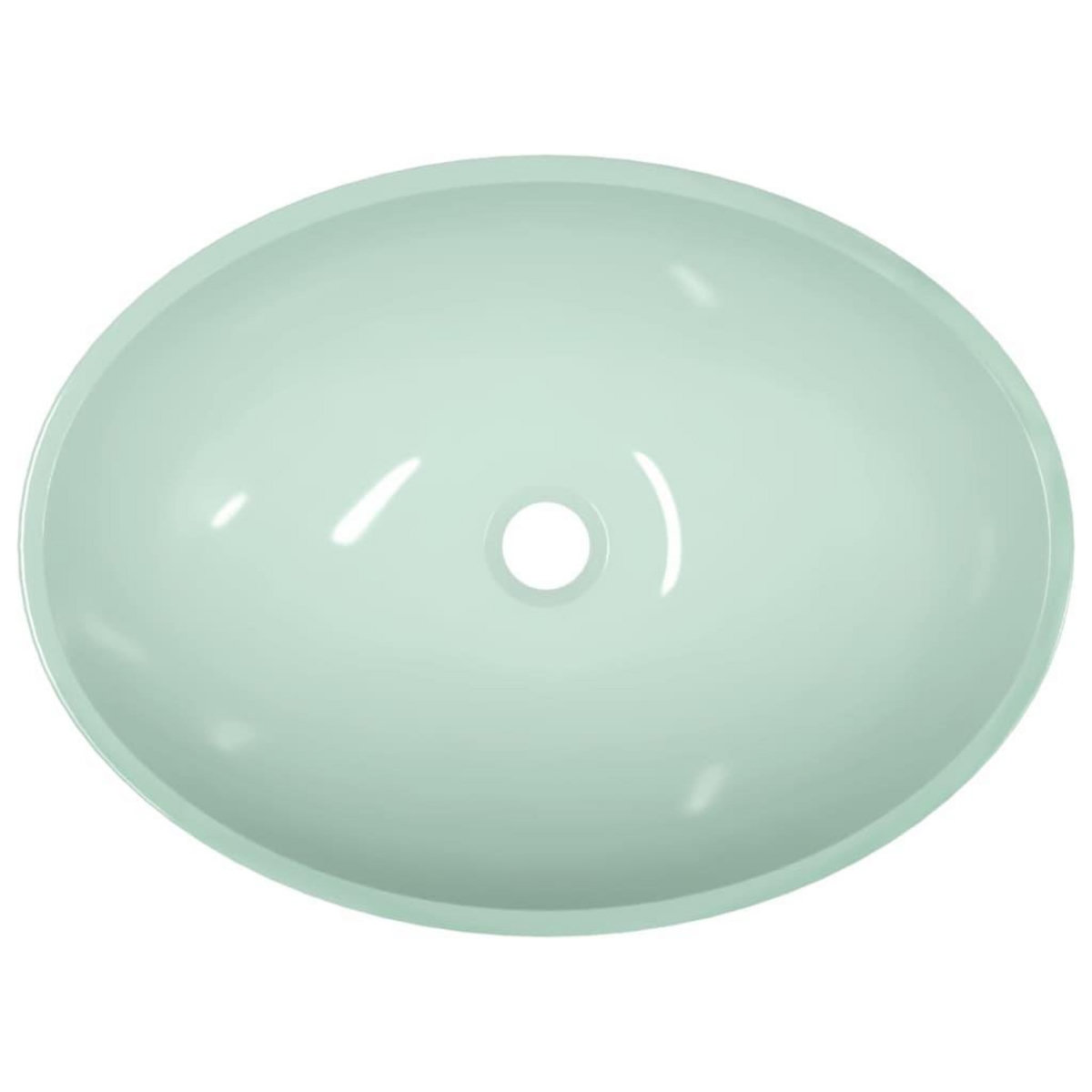 VIDAXL Lavabo Verre 50x37x14 cm Blanc