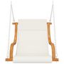 Voir la diapositive 4 : VIDAXL Balancelle sans balançoire et coussin Bois courbe