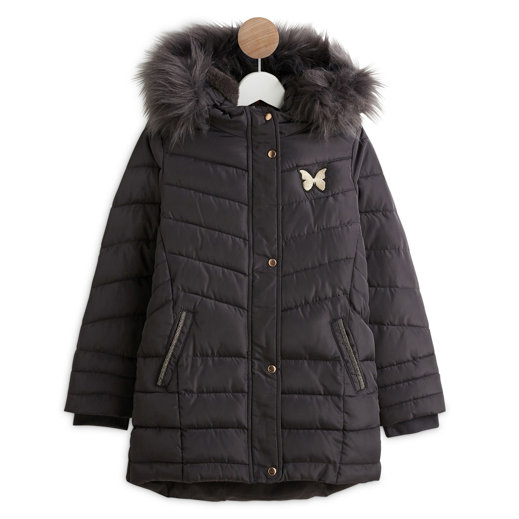 IN EXTENSO Manteau long ?� capuche fille pas cher - Auchan.fr
