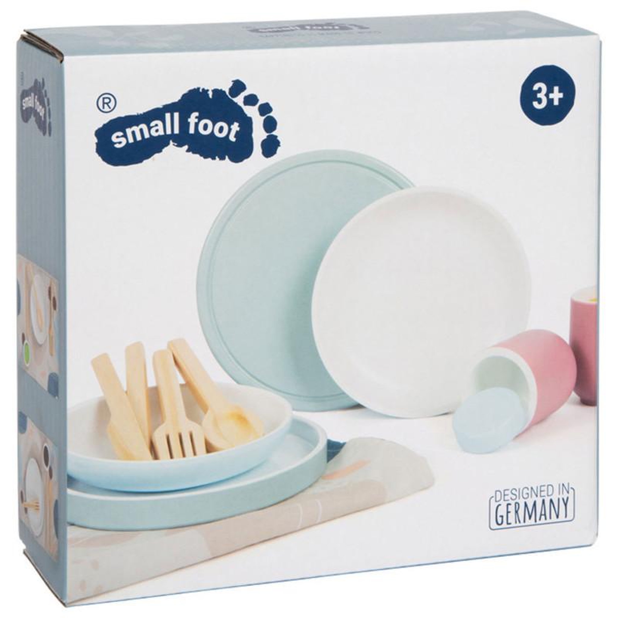 Voir la diapositive 2 : SMALL FOOT Small Foot - Wooden Cutlery Set with Placemats, 15pcs. 12245
