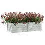 Voir la diapositive 3 : VIDAXL Lit sureleve de jardin 160x80x45 cm Acier galvanise Argente
