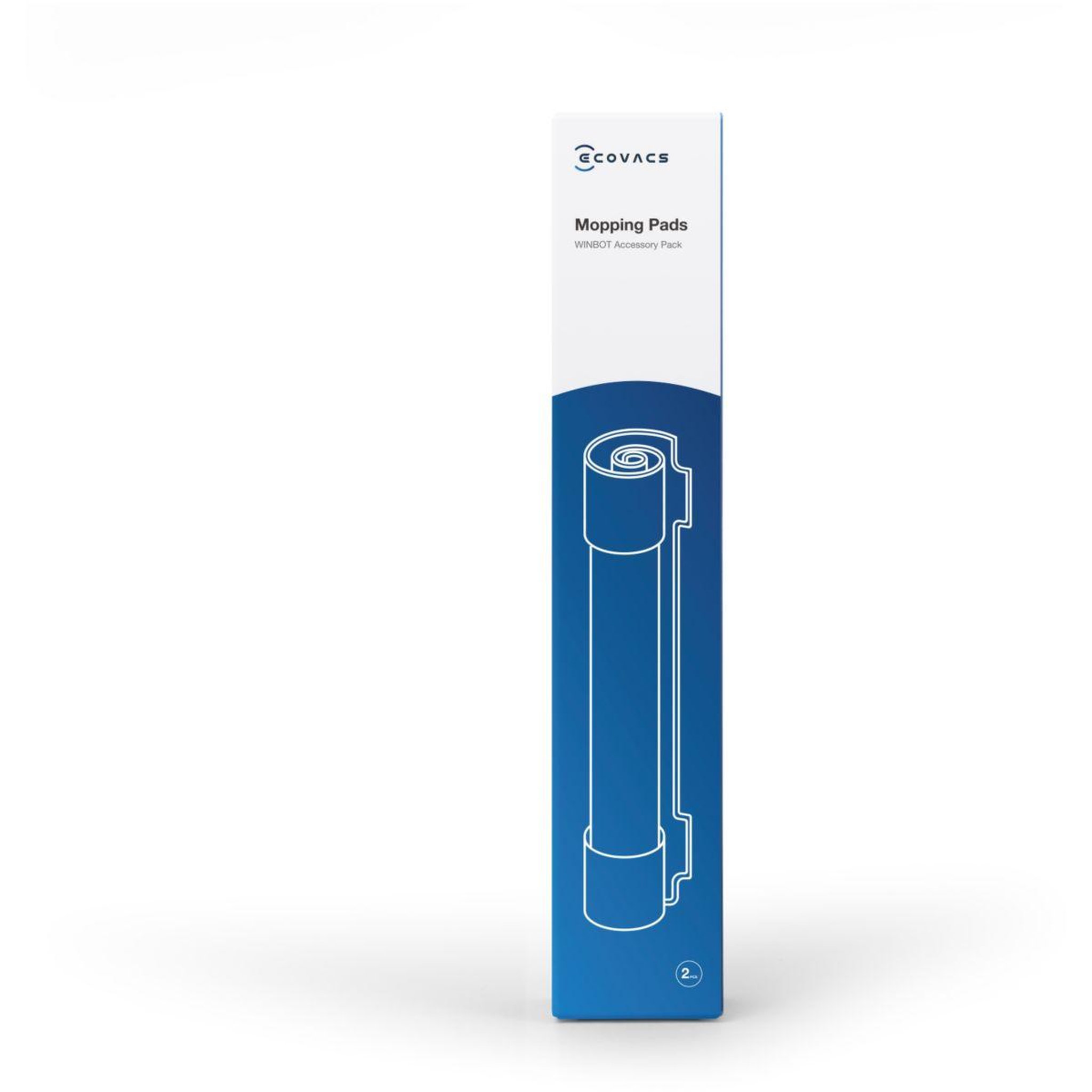 Voir la diapositive 3 : ECOVACS Lingettes et serpillères nettoyage w-cc02-0005 lave-vitres winbot w1 pro