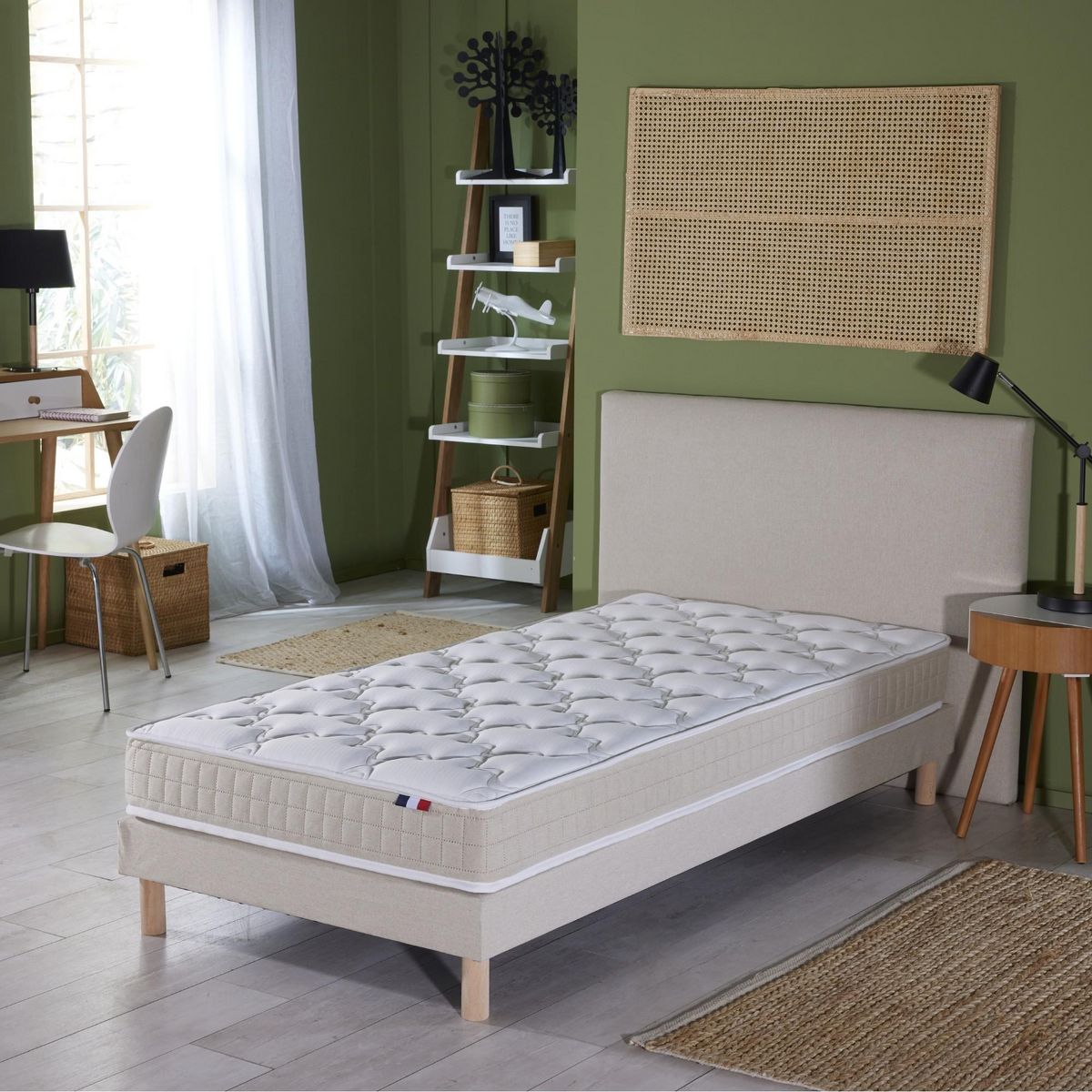 IDLITERIE Matelas latex ESSENTIEL : confort ferme et soutien précis 3 zones