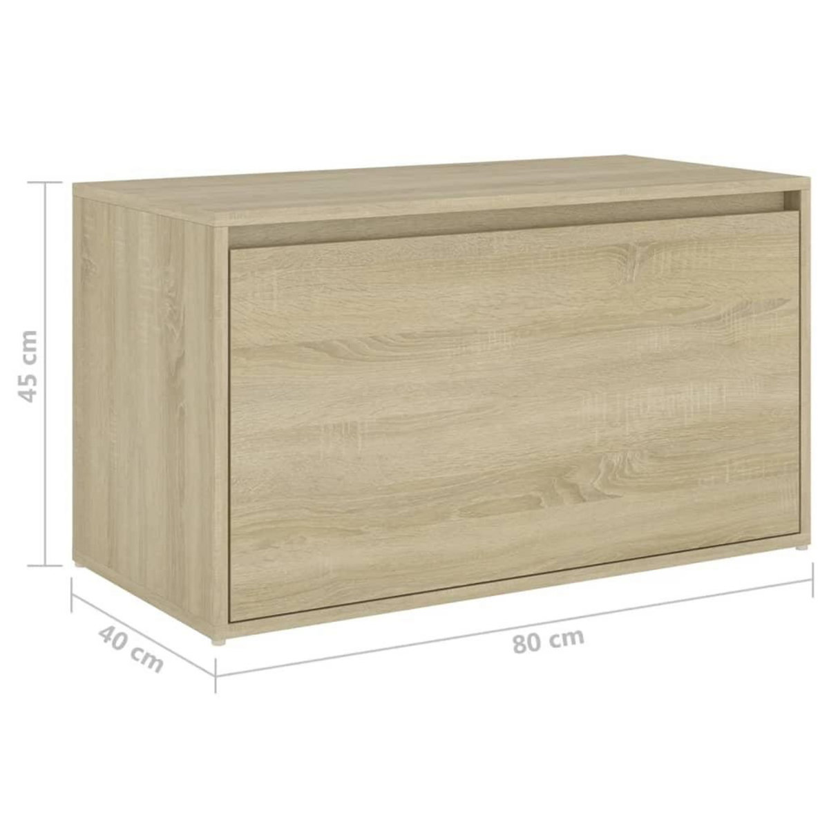 VIDAXL Banc d'entree 80x40x45 cm Chene sonoma Bois d'ingenierie