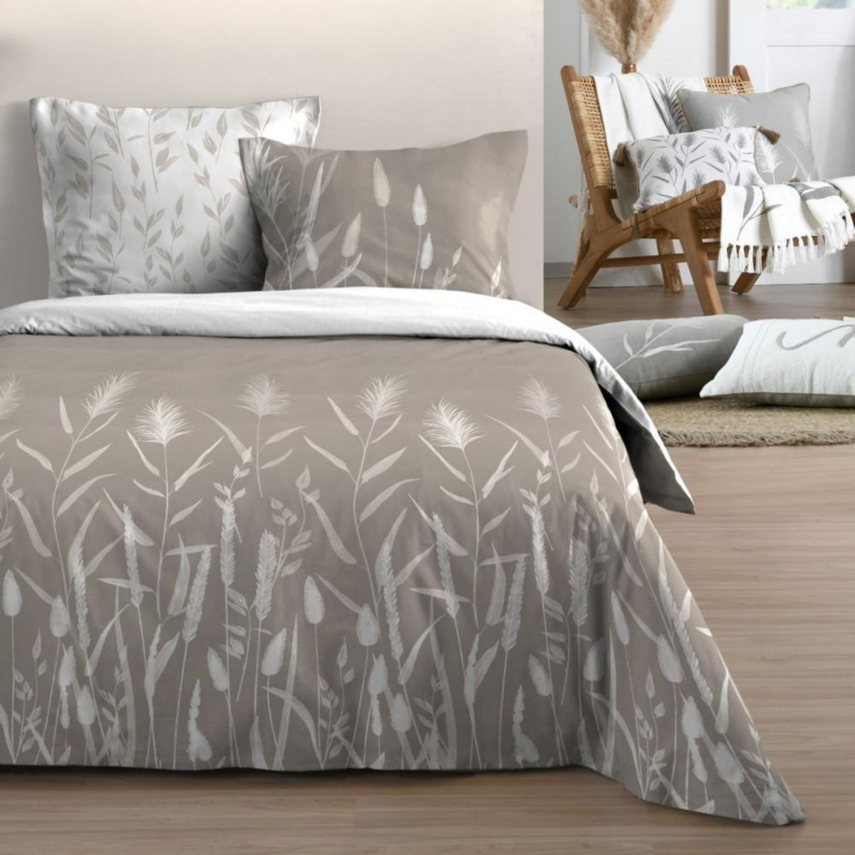 STOF Housse de couette 240x220 PAMPA + 2 taies coton 57 fils