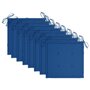 VIDAXL Chaises de jardin avec coussins bleu royal 8 pcs Teck massif