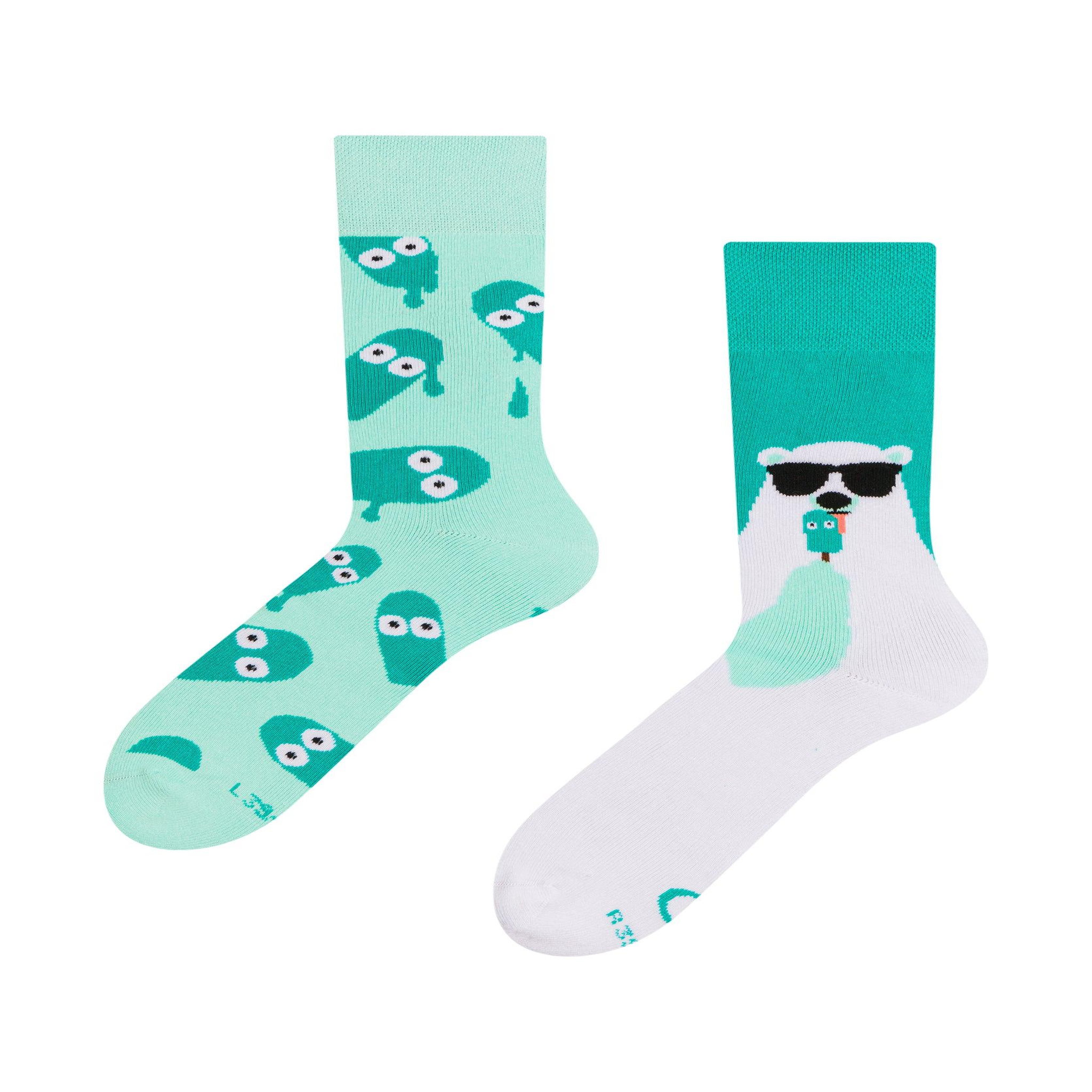 DEDOLES Chaussettes chaudes ours og & sucettes. Coloris disponibles : Bleu