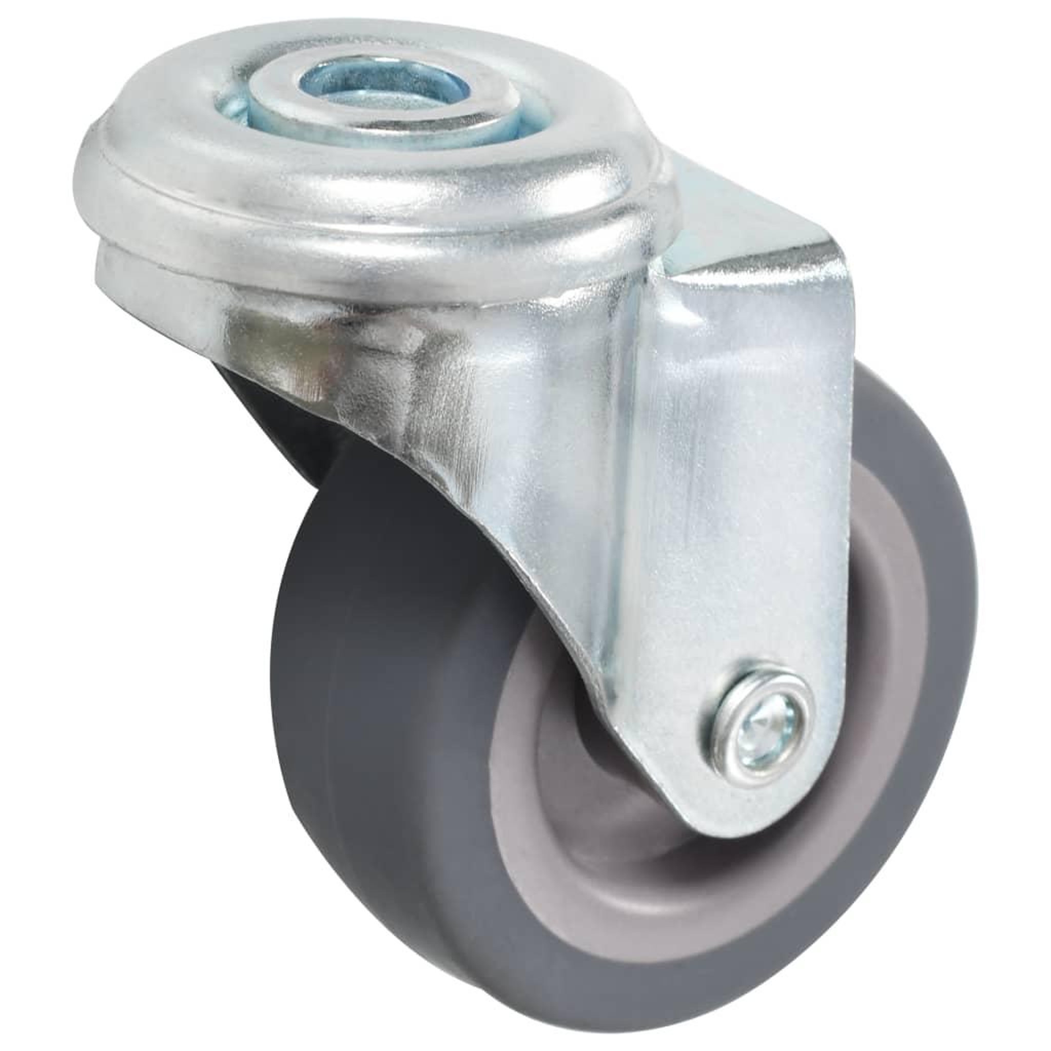 Voir la diapositive 3 : VIDAXL 12 pcs Roulettes pivotantes a trou de boulon 50 mm