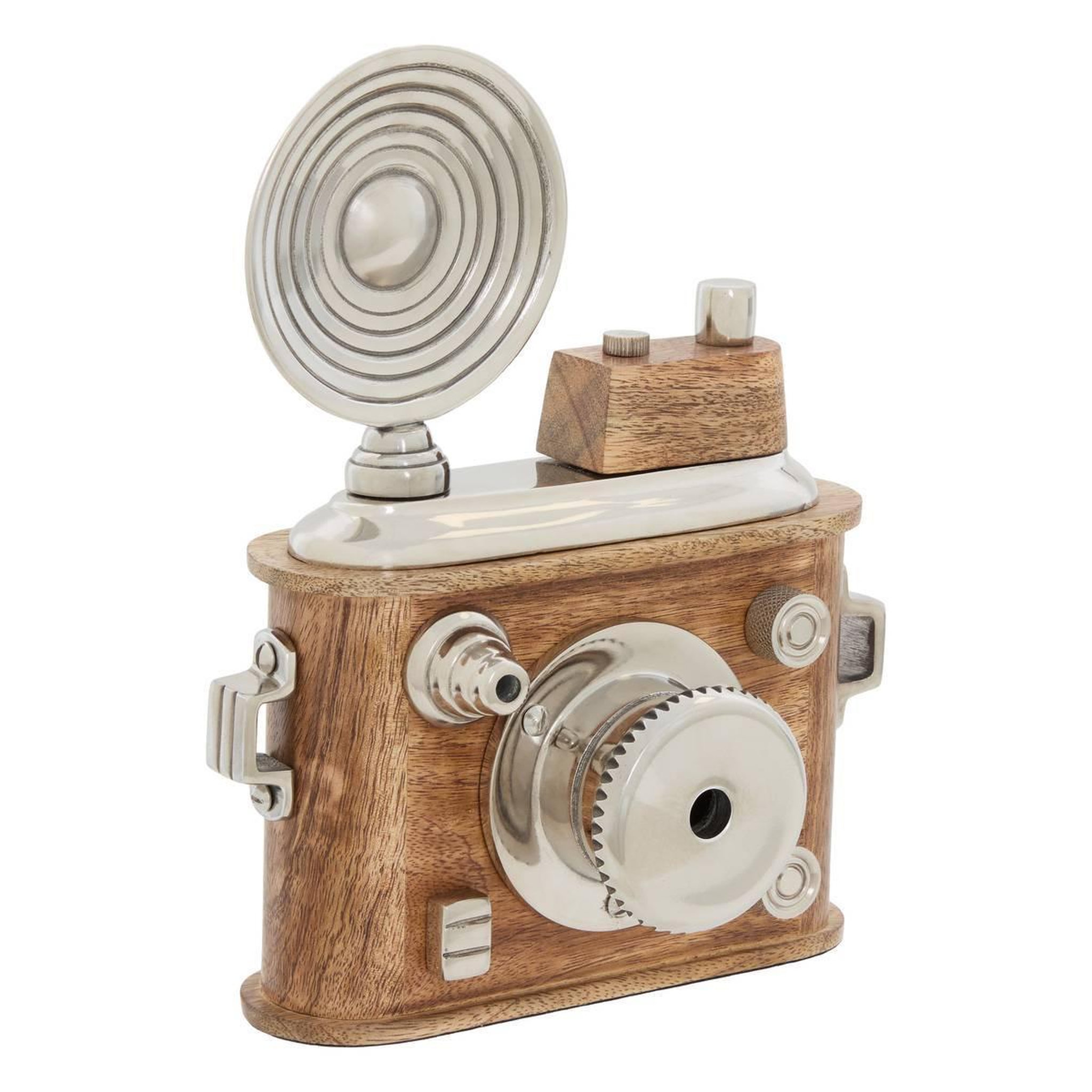 ATMOSPHERA Appareil photo déco rétro  johan  24cm marron