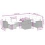Voir la diapositive 3 : VIDAXL Salon de jardin 9 pcs avec coussins noir resine tressee