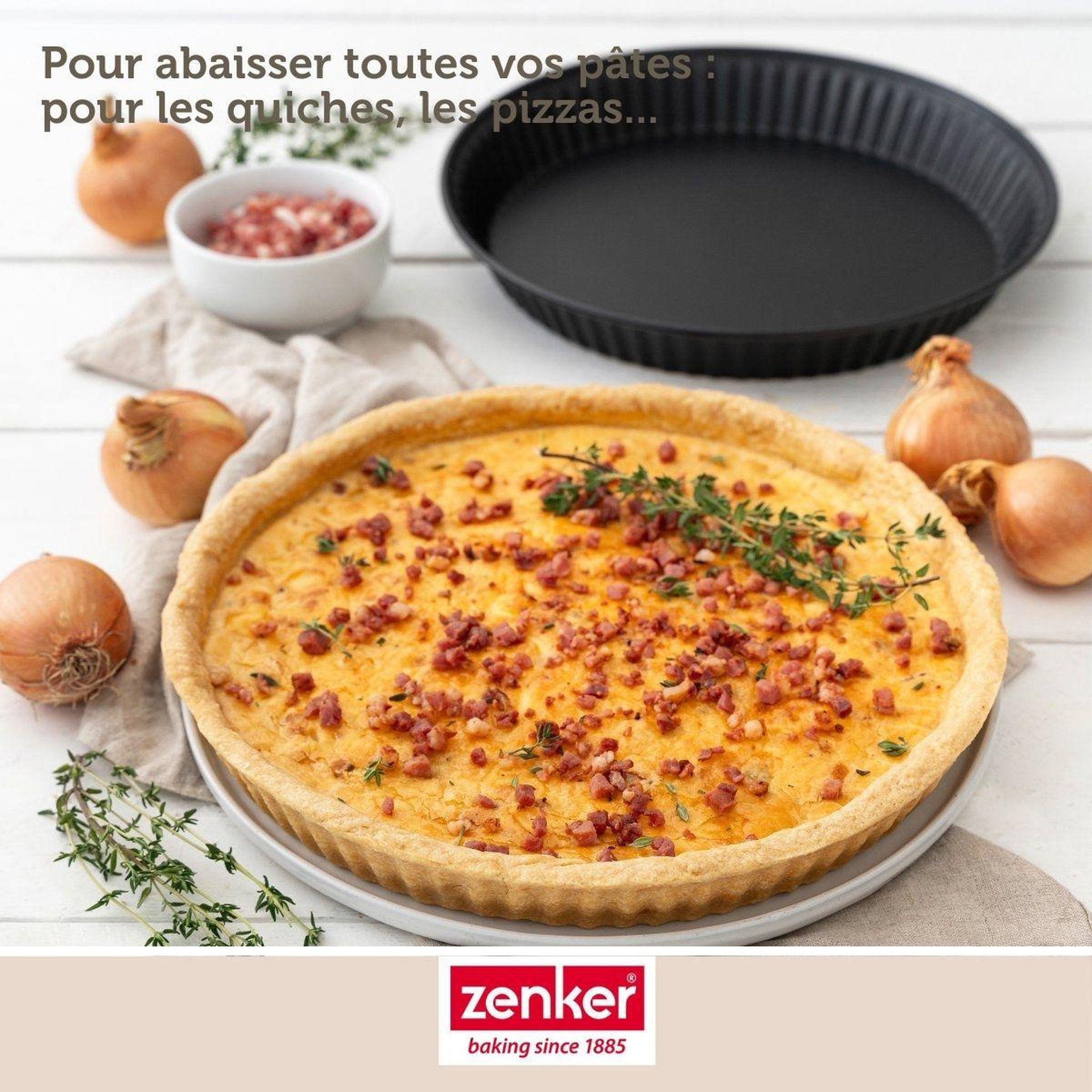 Voir la diapositive 4 : ZENKER Rouleau à pâtisserie en bois certifié fsc 35 cm zenker smart pastry