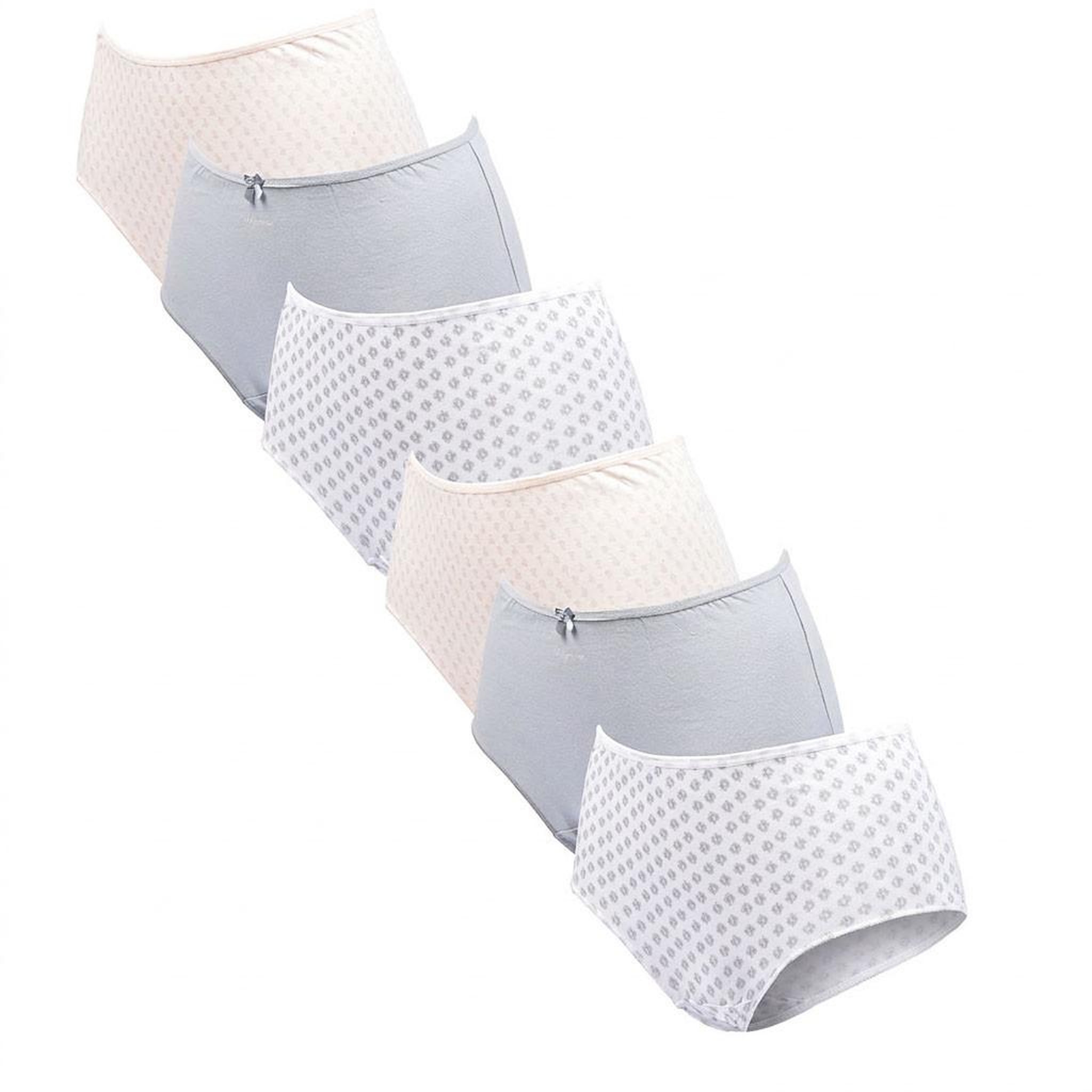 Voir la diapositive 1 : OZABI OZABI Pack de Culottes Femme Taille Haute Coton – Lot de 6