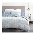 HOME LINGE PASSION Parure de couette HOME LINGE PASSION Adonis - 3 Pcs - 240 x 260 - 100% Coton 57 Fils - Bleu