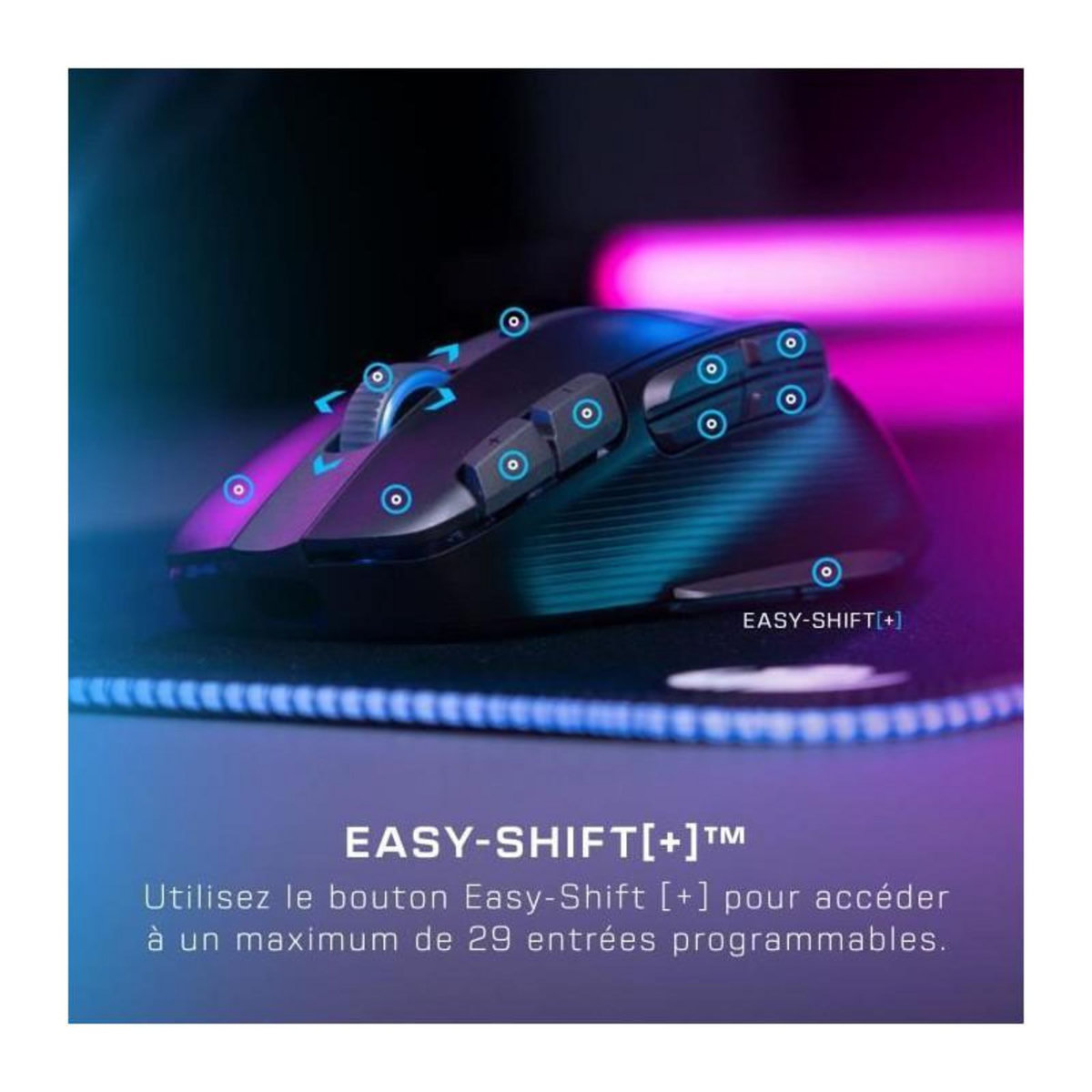 Turtle Beach Souris Gamer Sans Fil Kone XP Air Noir