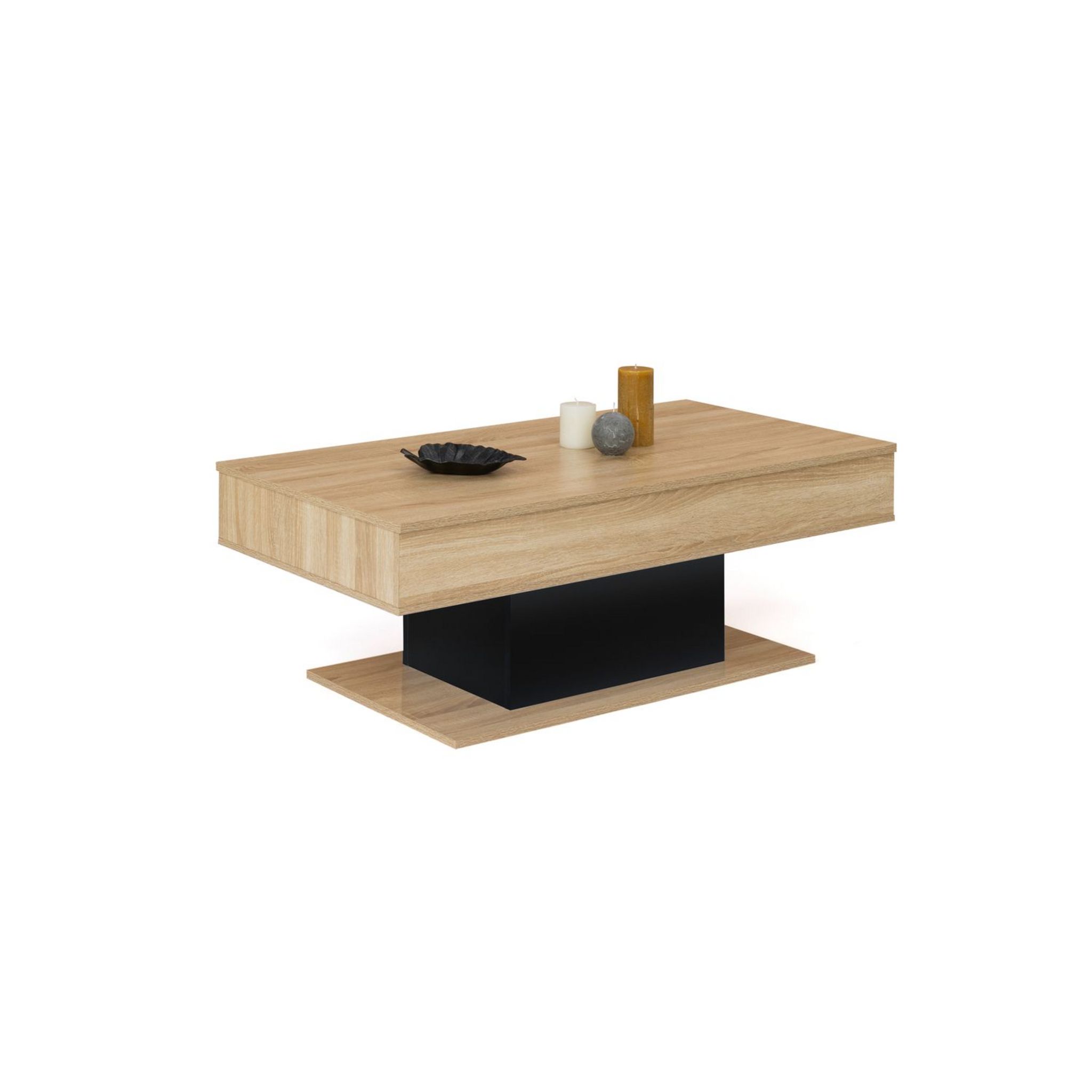 Table basse plateau relevable L110 cm TINA