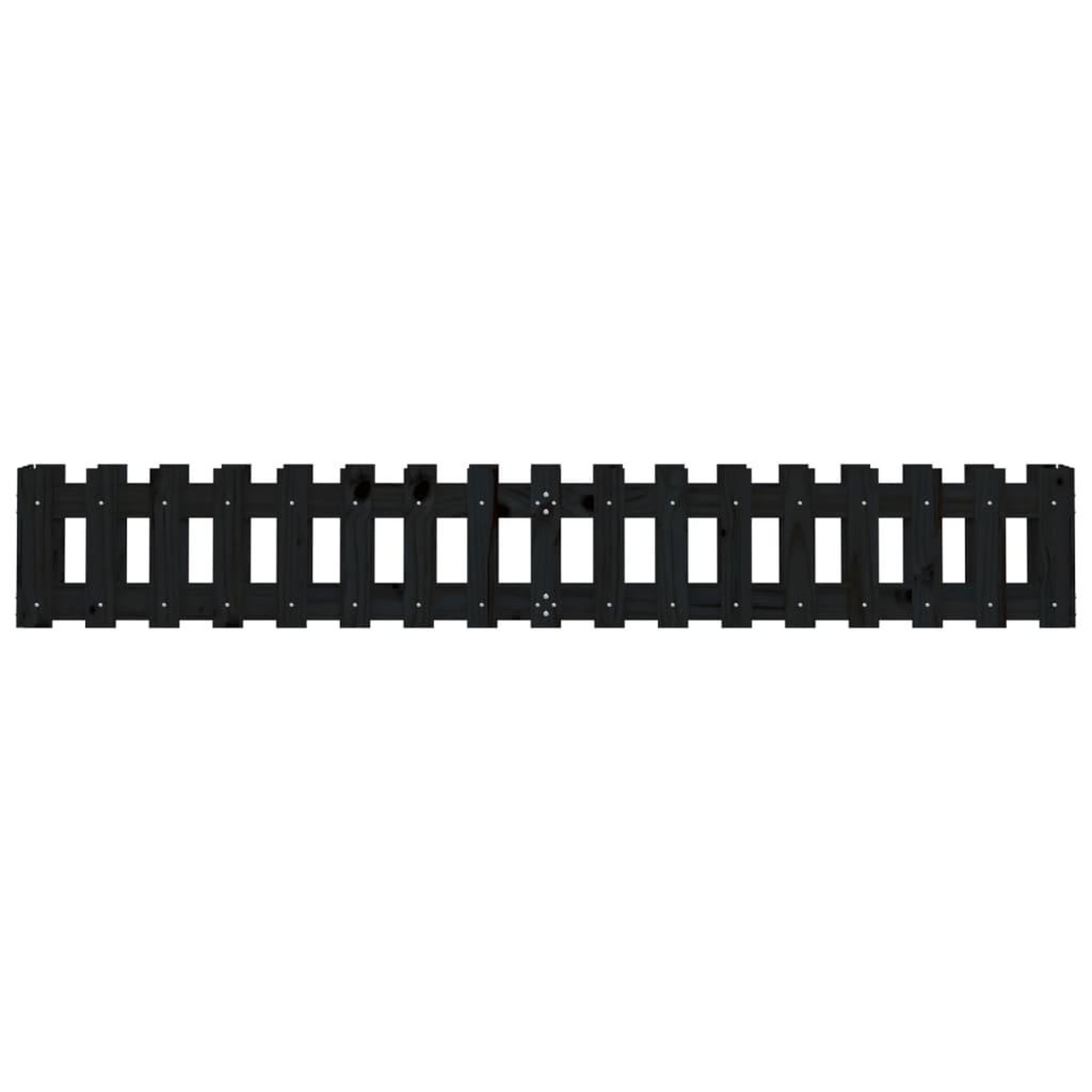 Voir la diapositive 5 : VIDAXL Lit sureleve de jardin design de cloture 200x30x30cm pin massif