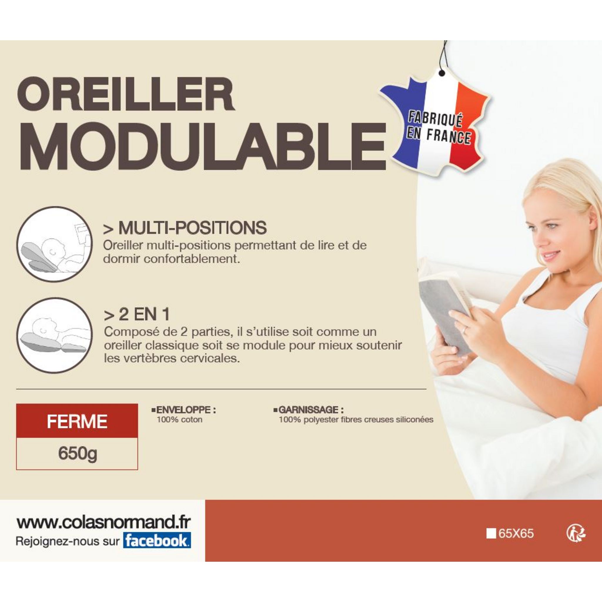 COLAS NORMAND - Couette Lavable à 95°C - Chaude - 240x220cm - Longue durée - Microfibre - Doux Soyeux et Confortable - Fabrication française - Blanc