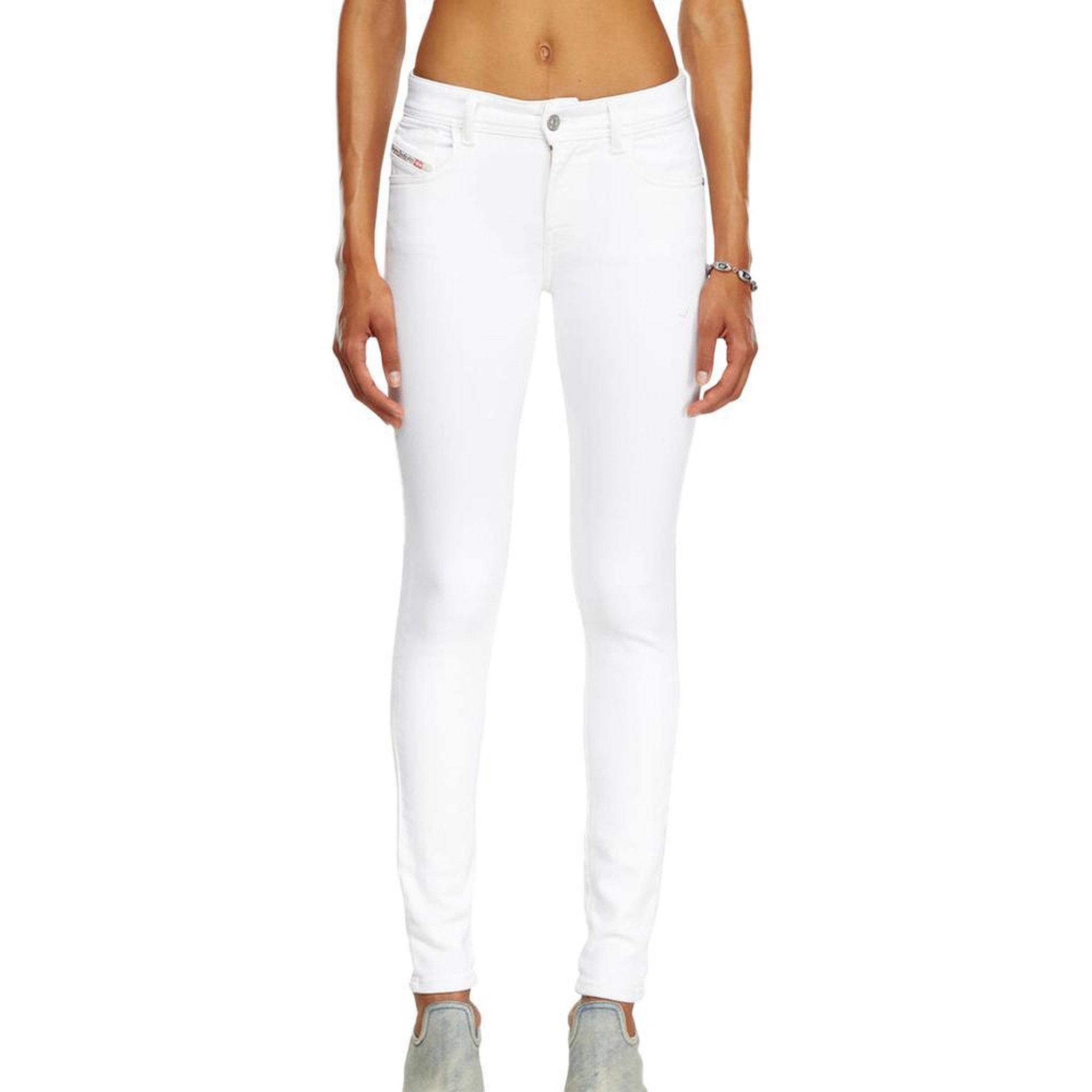 DIESEL Jean Slim Blanc Femme Diesel 2015 Babhila