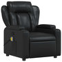 Voir la diapositive 4 : VIDAXL Fauteuil de massage inclinable Noir Similicuir