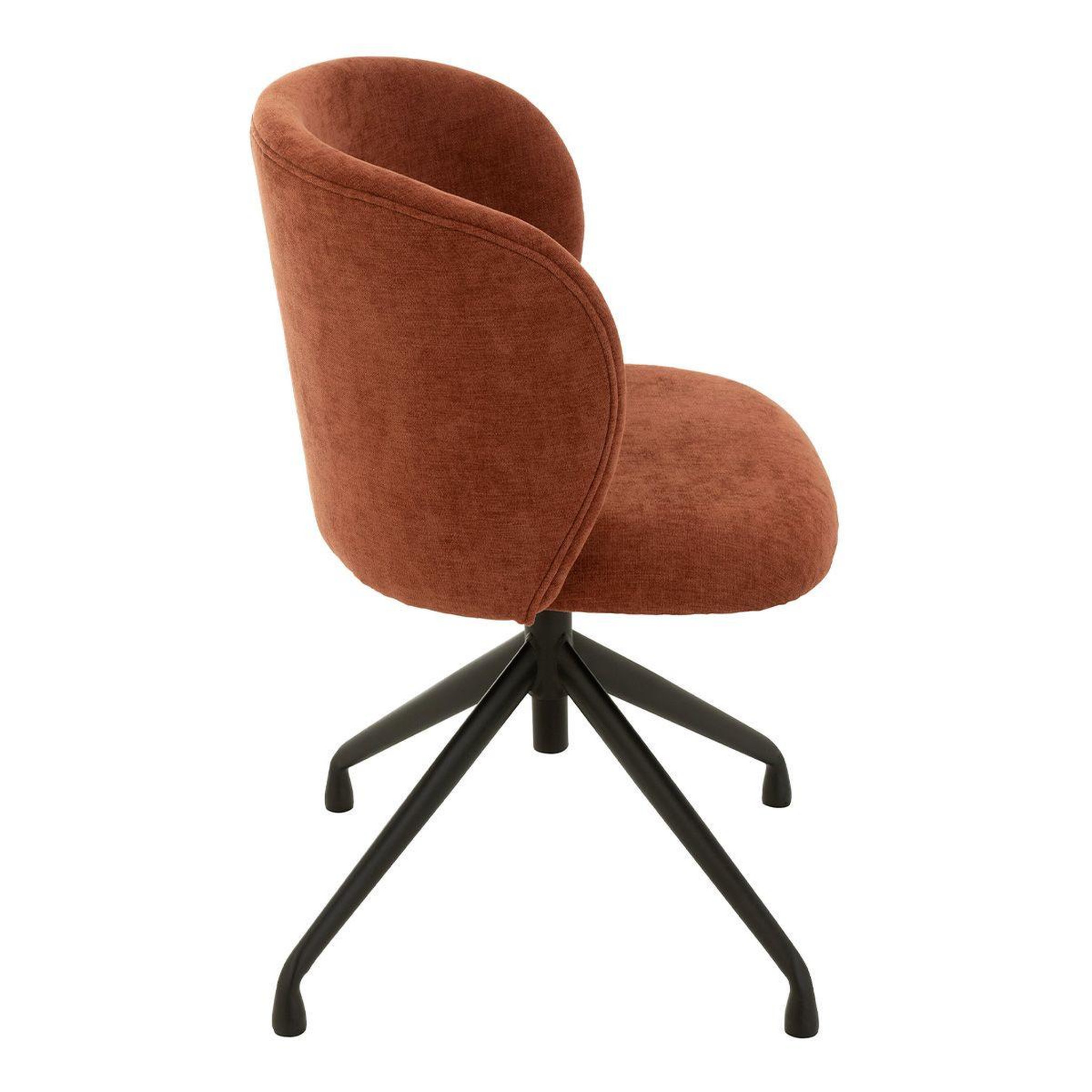 Voir la diapositive 2 : J-LINE Chaise pivotante design  gena  78-83cm bordeaux