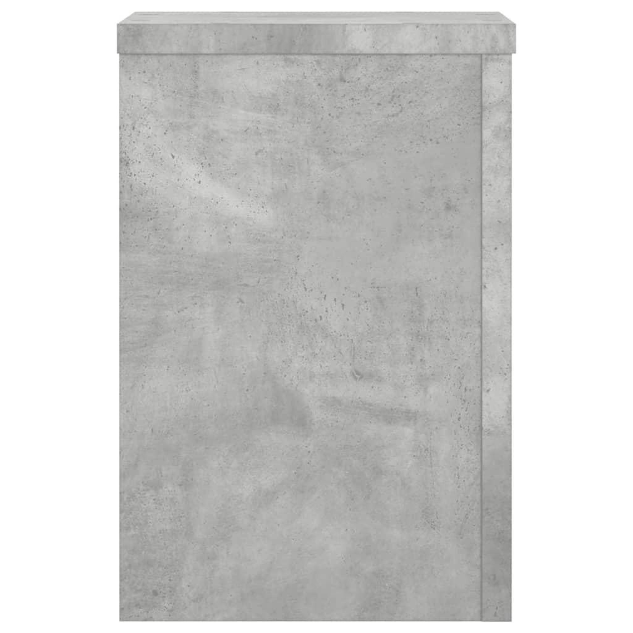 Voir la diapositive 5 : VIDAXL Supports pour plantes 2 pcs gris beton bois d'ingenierie