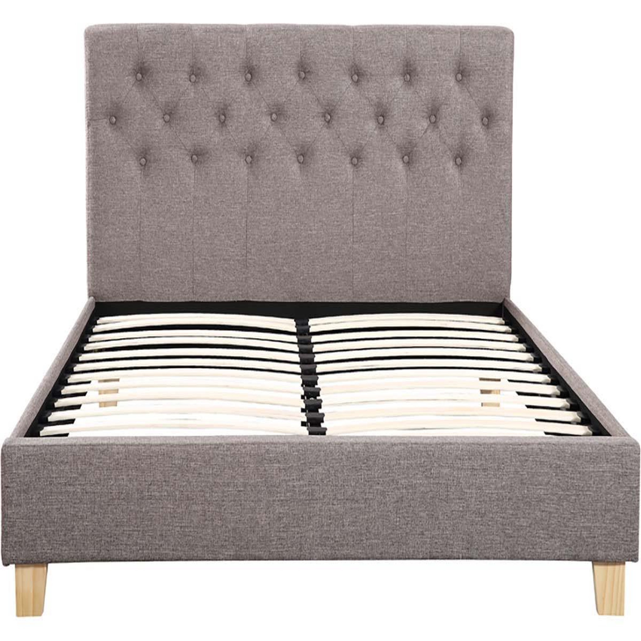 Voir la diapositive 3 : Habitat et Jardin Lit double  emmy  - 140 x 190 cm - taupe