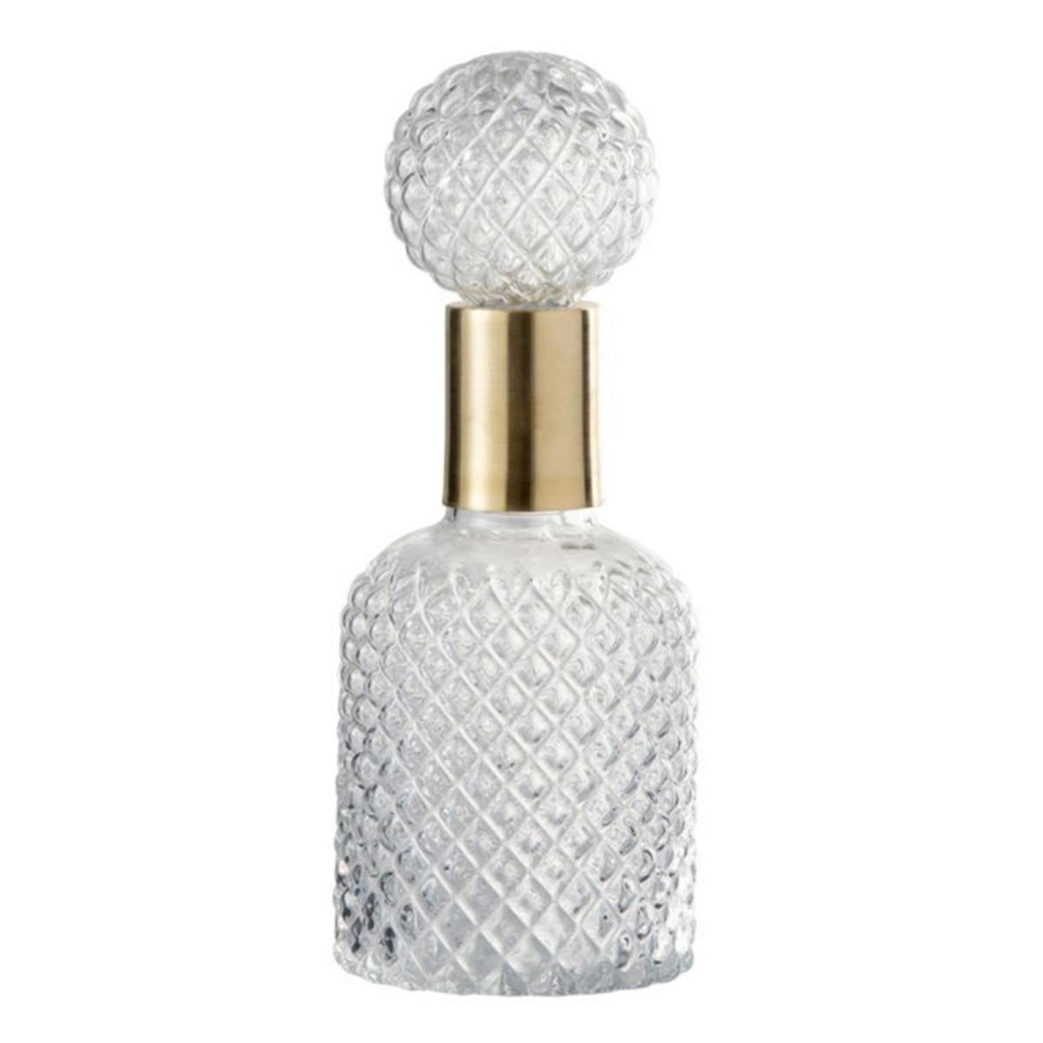 J-LINE Bouteille & bouchon  relief  30cm transparent