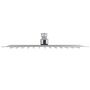 Voir la diapositive 4 : VIDAXL Tete de douche plongeante carree en acier inoxydable 25x25 cm