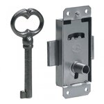 CENTRALE BRICO Serrure de meuble acier en applique HETTICH 20 mm réversible