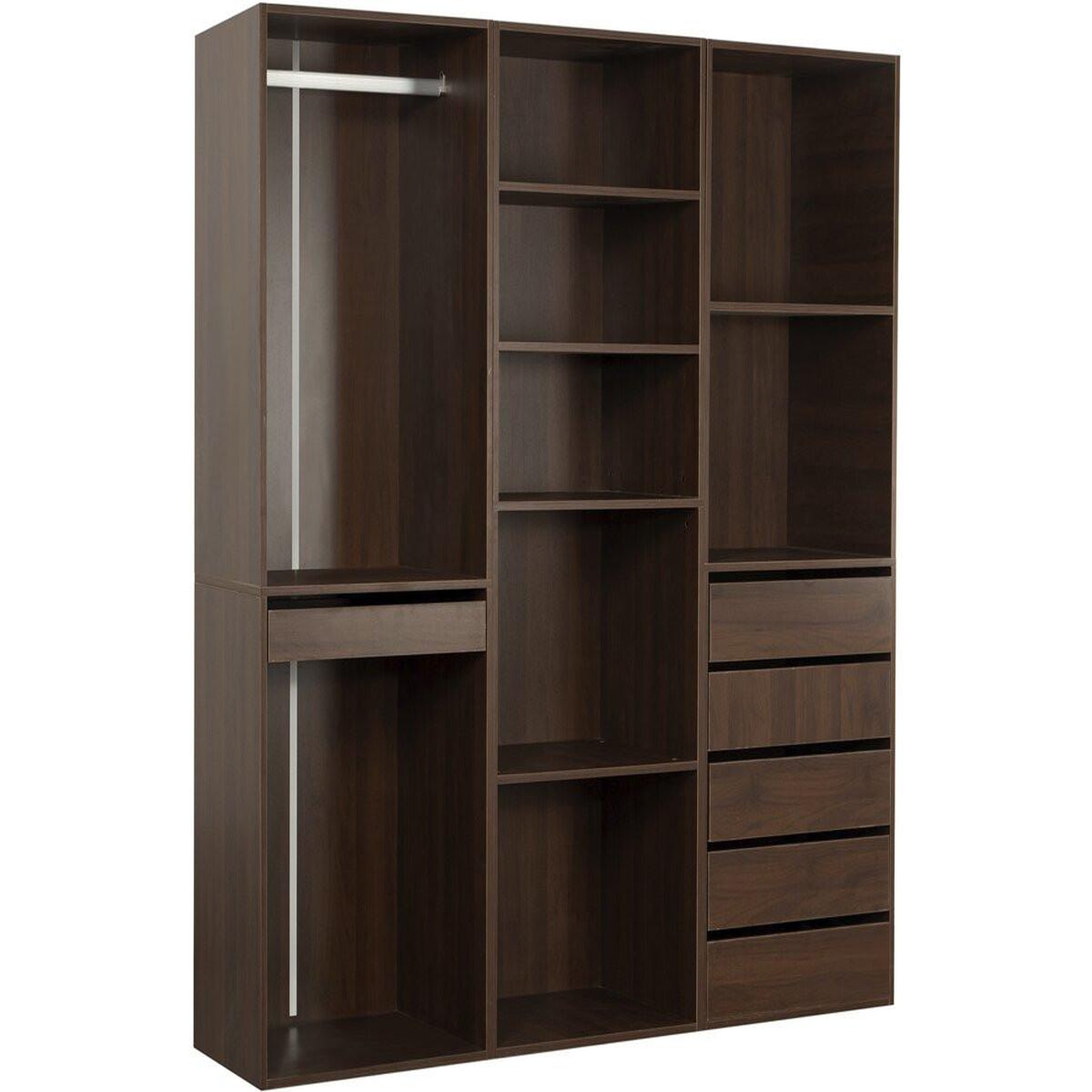 Habitat et Jardin Kit dressing   opéra   modulable - 3 éléments - marron