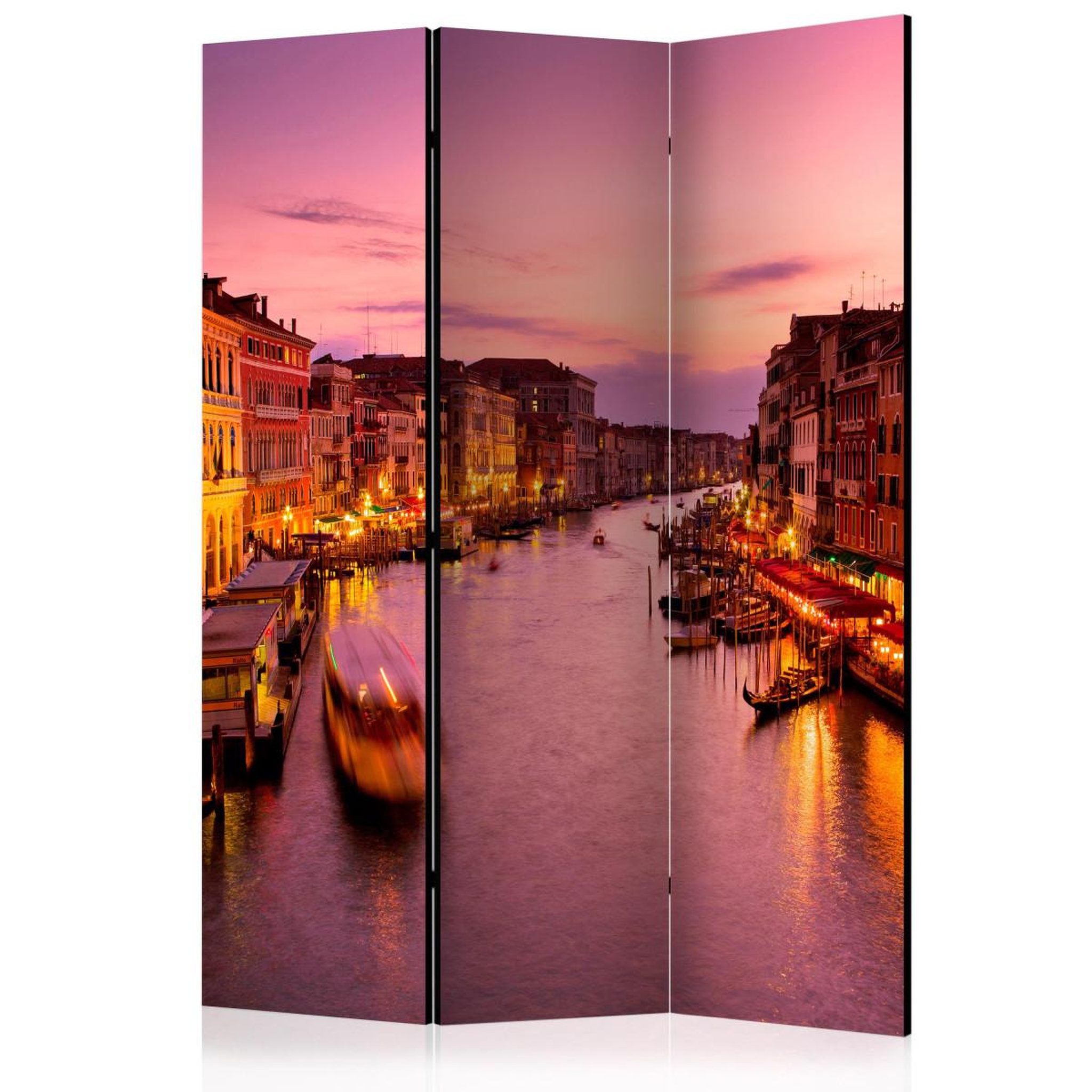 Paris Prix Paravent 3 volets  city of lovers, venice by night ii  135x172cm