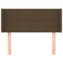 Voir la diapositive 3 : VIDAXL Tete de lit avec oreilles Marron Fonce 93x16x78/88 cm Tissu