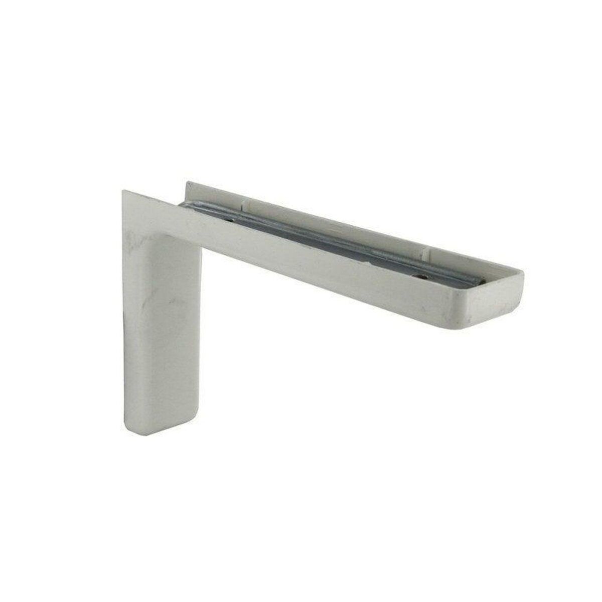 CIME Equerre Léonard Acier Plastifié Blanc, H.11.4 X P.18 Cm