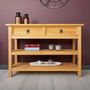 Voir la diapositive 5 : IDIMEX Table console en pin TEQUILA style mexicain, 1 tiroir et 2 étagères