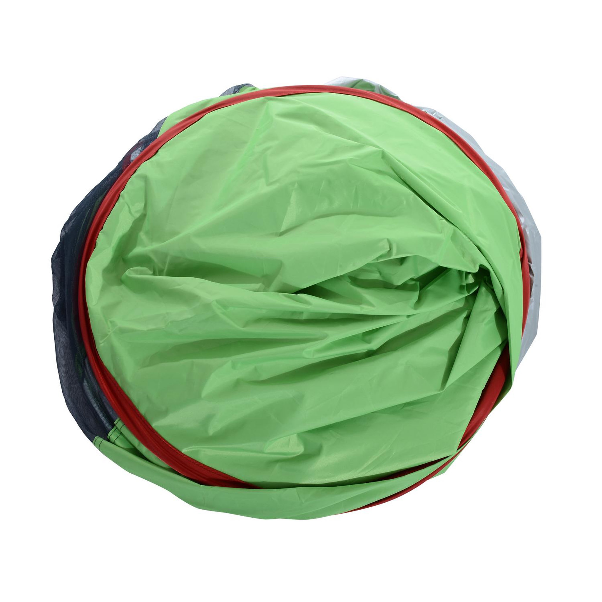 Voir la diapositive 6 : OUTSUNNY Abri de plage tente de plage pliable pop-up automatique instantané protection uv fenêtre arrière grand tapis de sol vert rouge