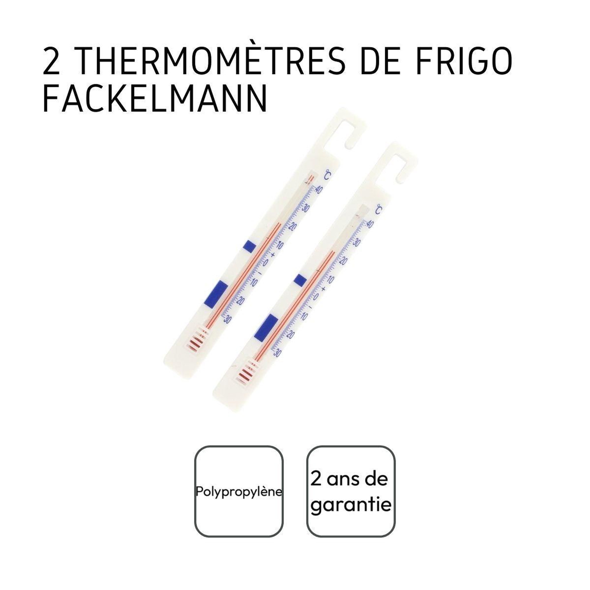 Voir la diapositive 4 : FM PROFESSIONAL Lot de 2 thermomètres réfrigérateur fm professional