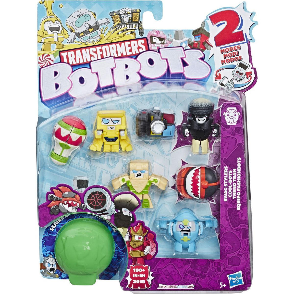 HASBRO Pack 8 figurines Transformers botbots 1